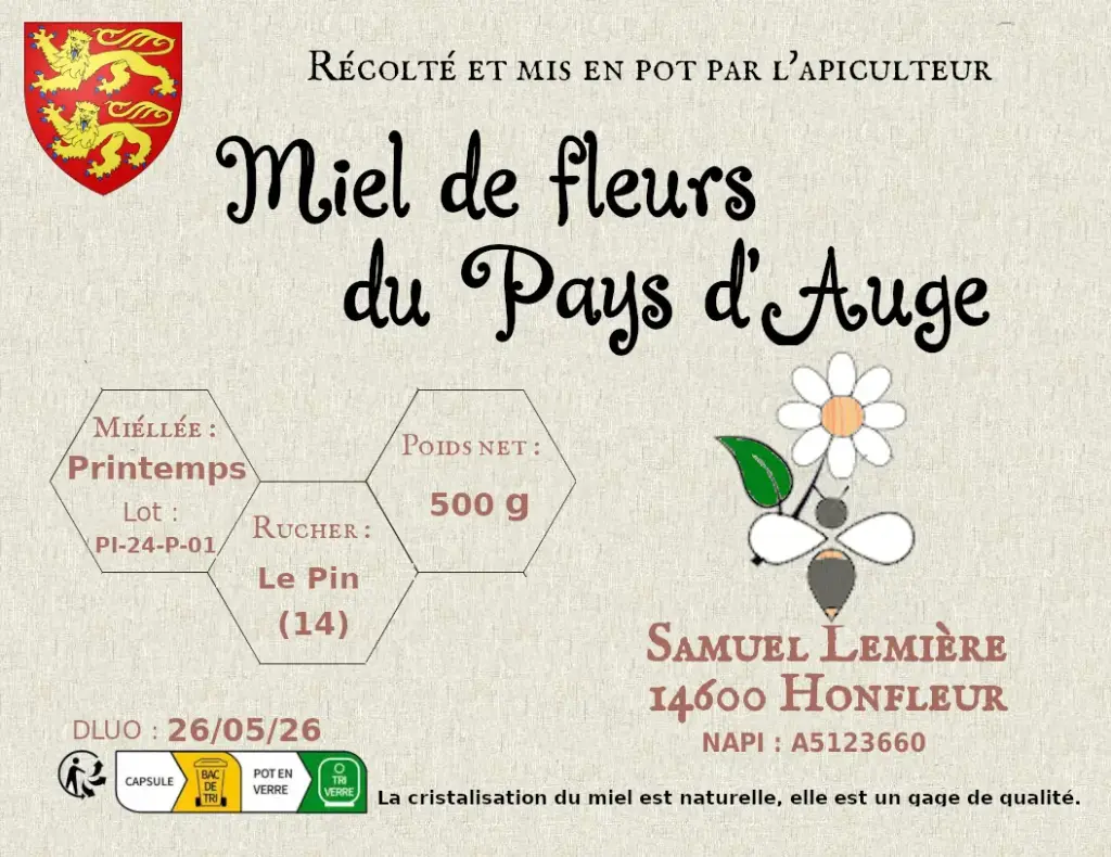 Miel de Printemps 500g de Le Pin