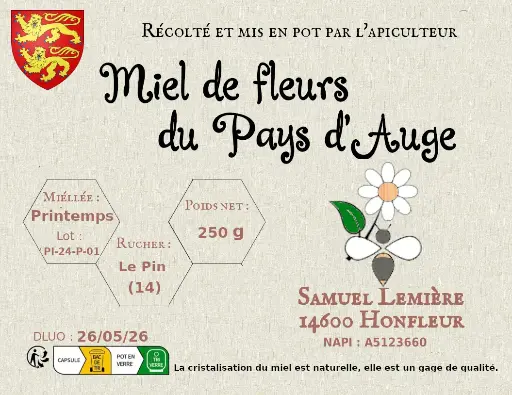 [PI-P-250] Miel de Printemps 250g de Le Pin